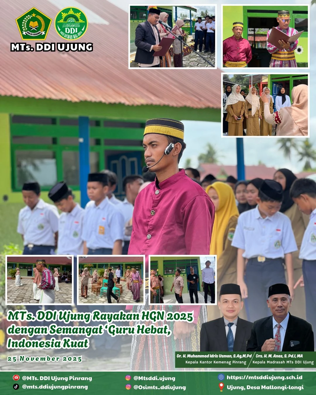 Meriah dan Penuh Keakraban: MTs. DDI Ujung Rayakan HGN 2025 dengan Semangat “Guru Hebat, Indonesia Kuat“