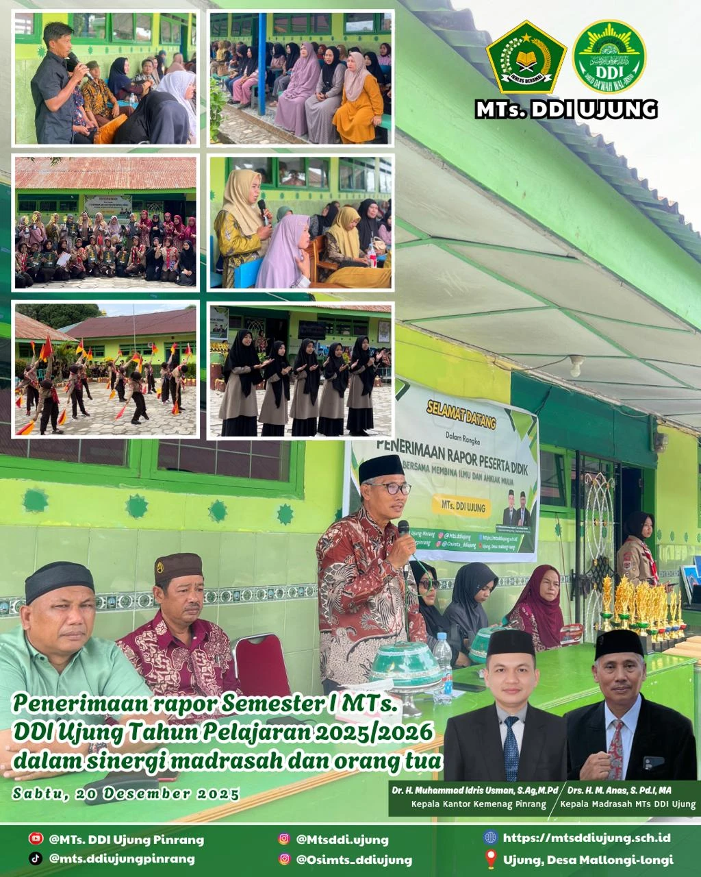 Penerimaan Rapor Semester I Tahun Pelajaran 2025/2026: Bersama Membina Ilmu dan Akhlak Mulia